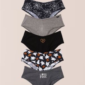 PINK Victoria’s Secret 5 Pack Cheeky Halloween Panties
